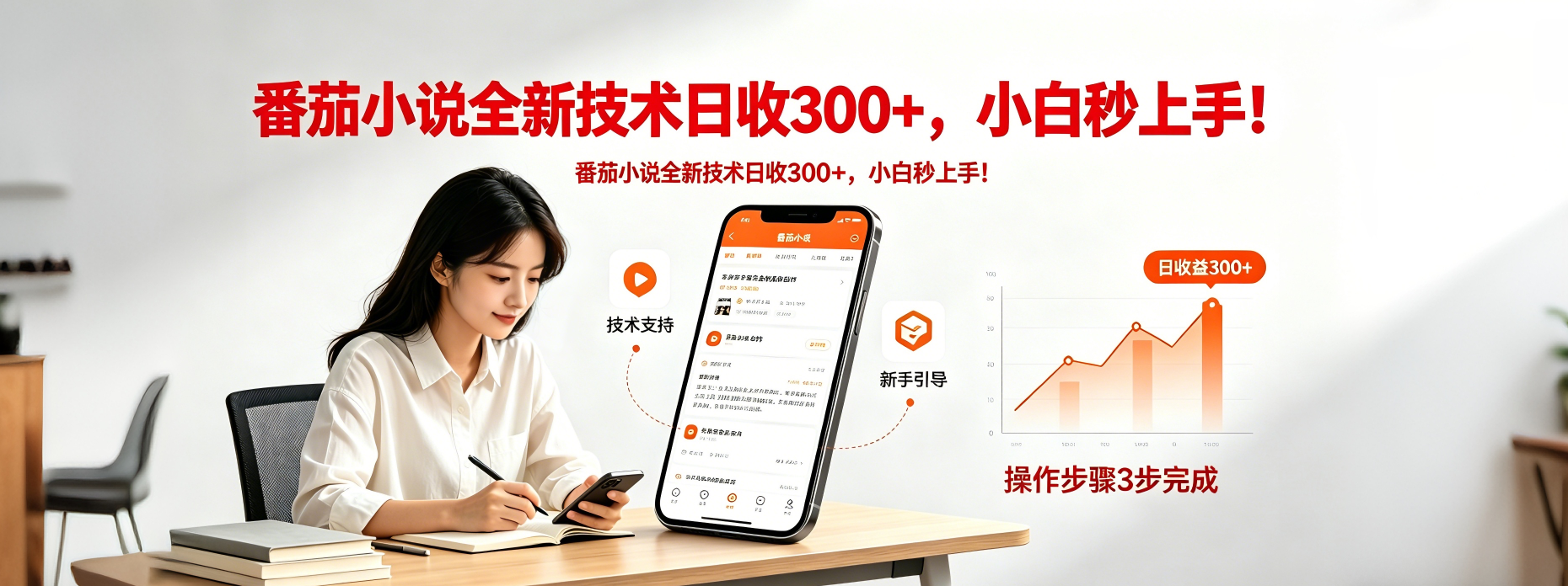 番茄小说全新技术全新玩法！无脑日收300+-天梦资源网