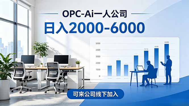 2026创业新风口—OPC一人公司模式震撼首发！日收益2000-6000+，项目绿色长久，安全稳健，合…-天梦资源网