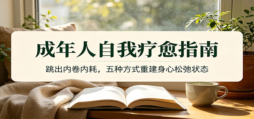 成年人自我疗愈指南：跳出内卷内耗，五种方式重建身心松弛状态-天梦资源网