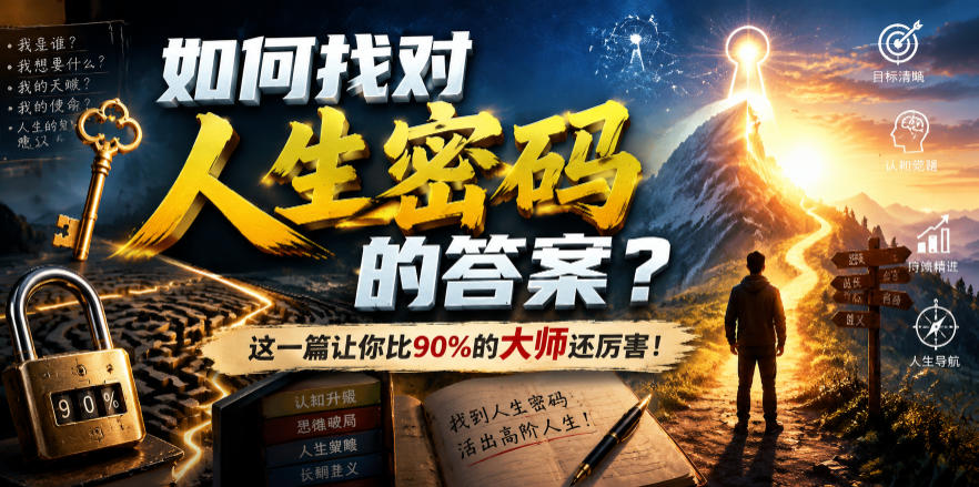 付费文章：如何找对人生密码的答案？这一篇让你比90%的大师还厉害！-天梦资源网