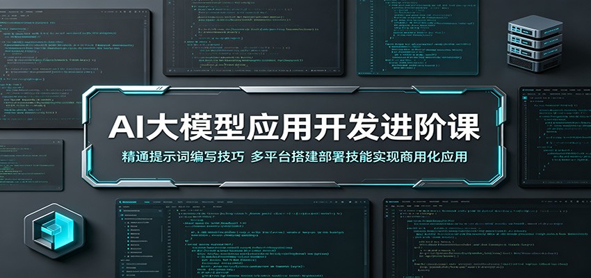 AI大模型应用开发进阶课：精通提示词编写技巧，多平台搭建部署技能实现商用化应用-天梦资源网