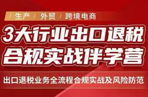 王老师·《生产+外贸+跨境电商企业》出口退税陪跑营-天梦资源网