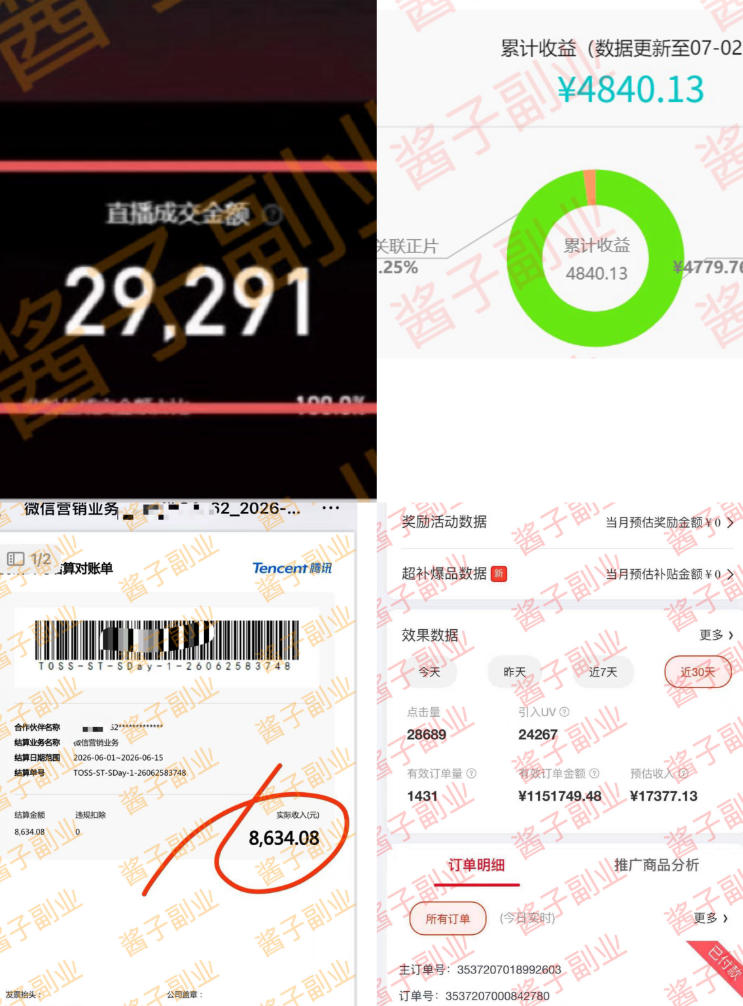 985十年互联网老兵亲测：2026年多个真实落地副业项目，手把手带你搭建被动收入管道(淘宝无人直播、TK拉新、代运营、CSGO……)【揭秘】-天梦资源网