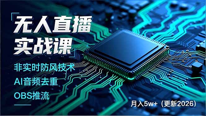 无人直播实战课(更新5月02-天梦资源网