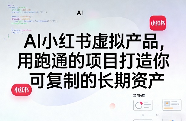 AI小红书虚拟产品，用跑通的项目打造你可复制的长期资产(更新)-天梦资源网
