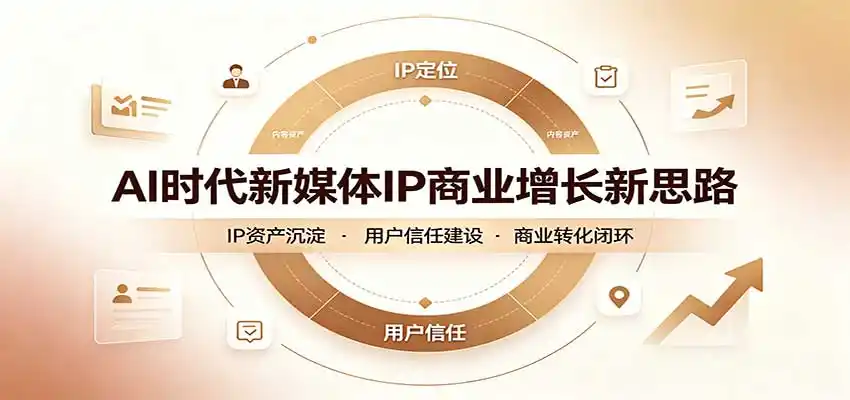 AI时代新媒体IP商业增长新思路：摒弃复杂运营套路，用极简思维打通获客路径-天梦资源网